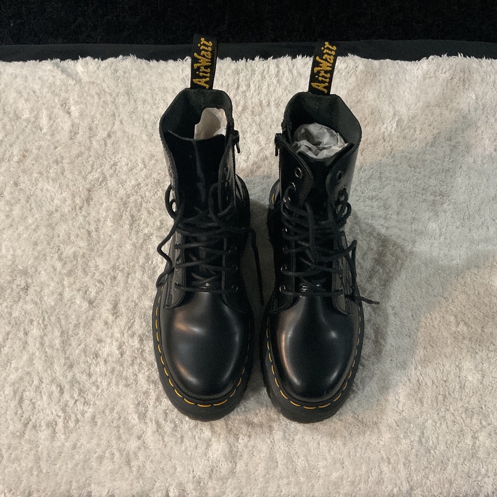 Dr. Martens, Boots  (NEW BUT LEFT FOOT BOOT TIP HAS A SMALL SCRATCHES)